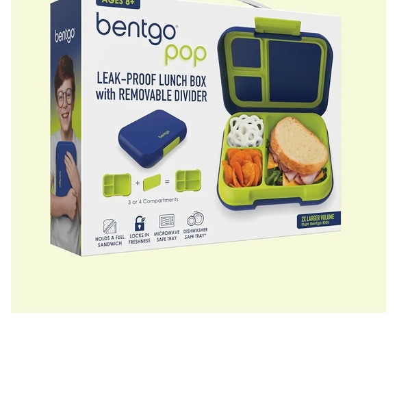 Bentgo Blue and Green Bento Lunch Box - Picture 4 of 9